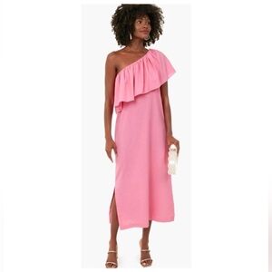 Pomander Place Pink one shoulder dress